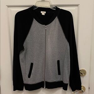 J. Crew knit baseball style jacket size M
